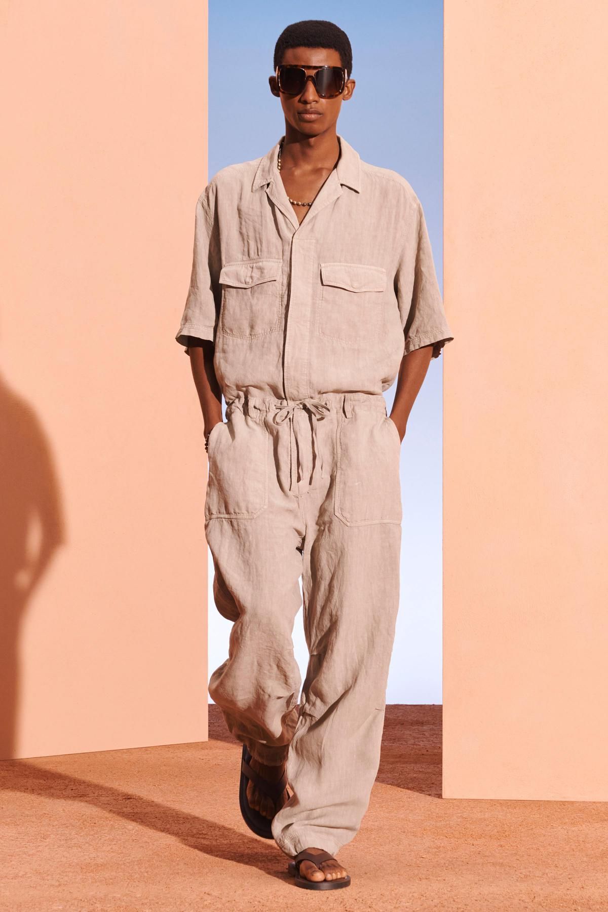 자라 리넨 오버사이즈 점프수트 5716/300 LIGHT KHAKI - 상세 이미지 2