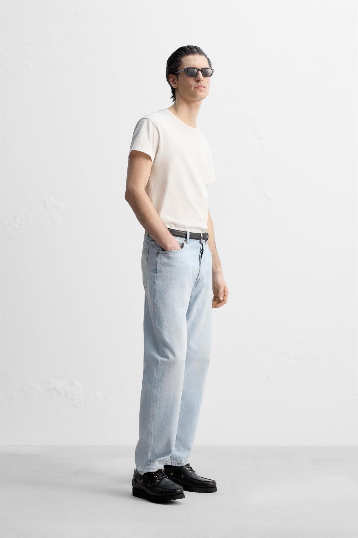 자라 스트레이트핏 진 8062/410 LIGHT BLUE - 상세 이미지 4