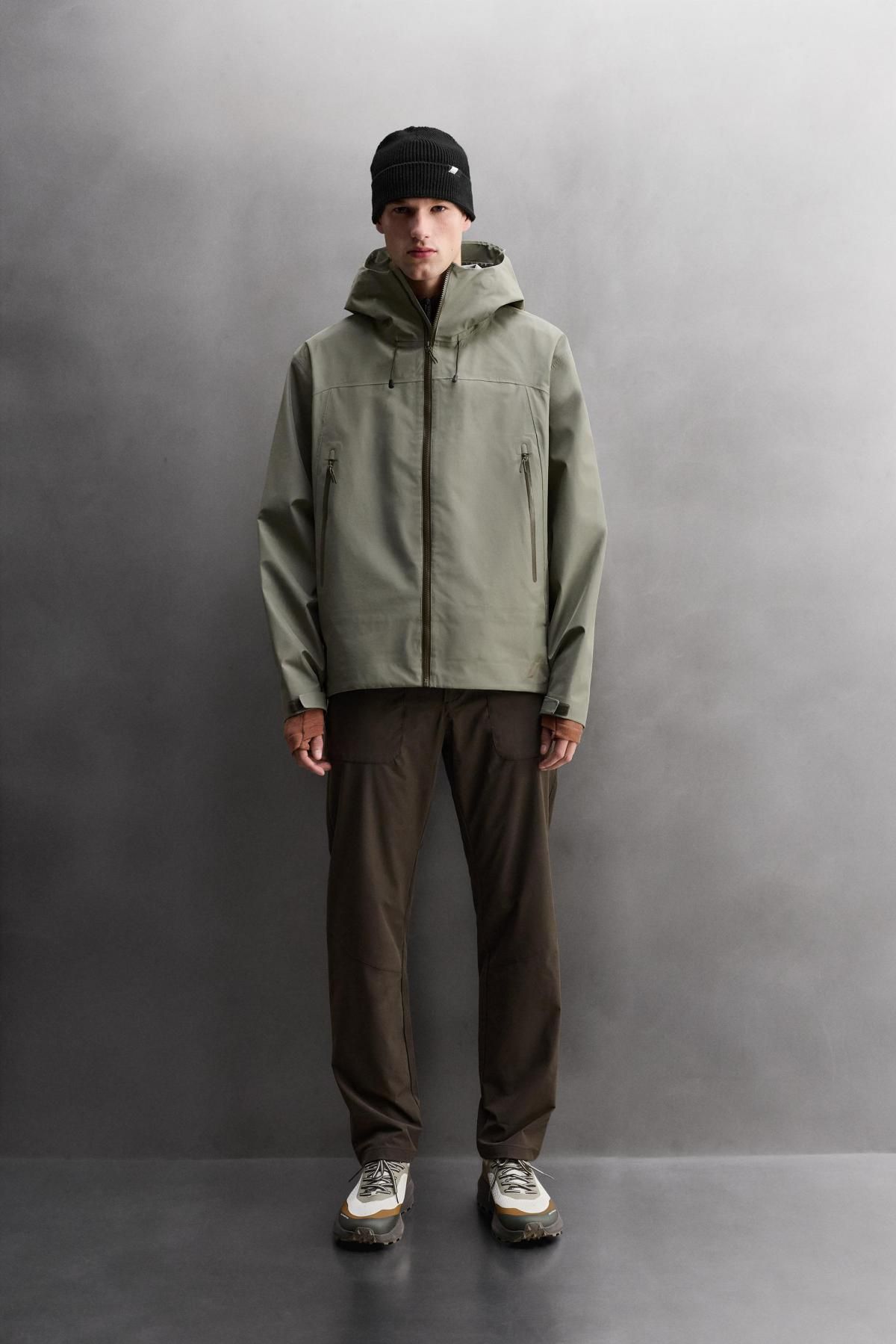 자라 테크니컬 방수 아웃도어 후드 집업 자켓 3286/313 LIGHT GREEN - 상세 이미지 2