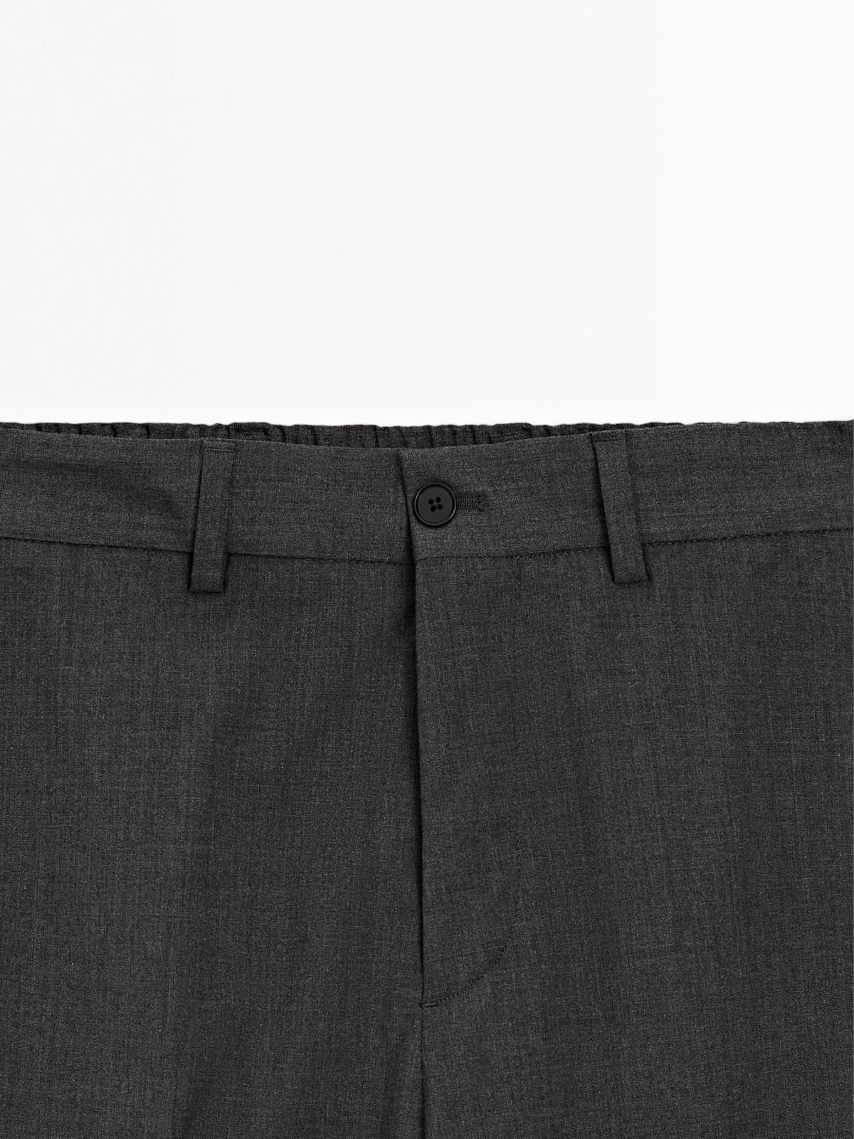 마시모두띠 와이드 울 블렌드 테크니컬 슬랙스 팬츠 0089/278 GREY 이미지 7