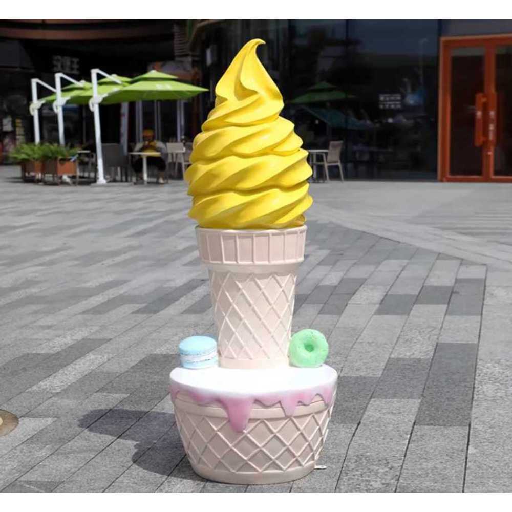 아이스크림 모형 대형 실내외 디스플레이 장식용 A형 138CM 더블 스쿱 - 상세 이미지 3
