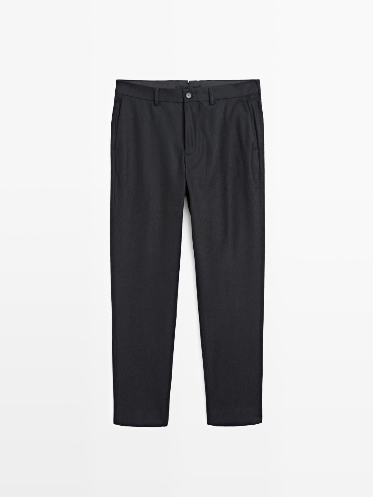 마시모두띠 코듀로이 울 테크니컬 슬랙스 팬츠 2871/368 NAVY BLUE - 상세 이미지 5