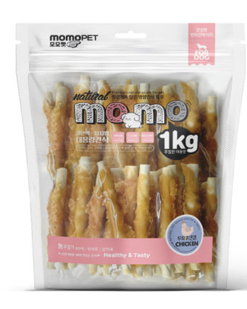 모모 대용량 우유 치킨껌 1kg 강아지 간식 - 상품 이미지