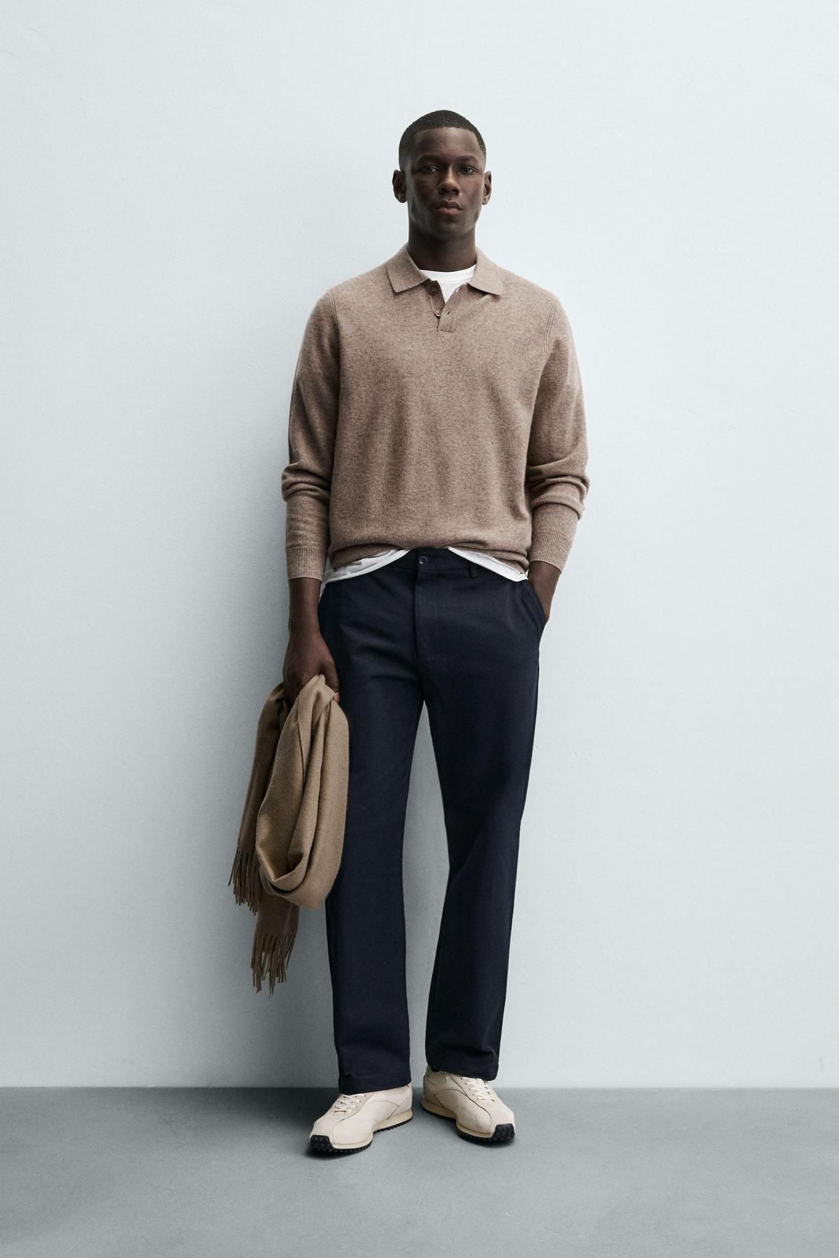 자라 테크니컬 코튼 트윌 스트레이트 팬츠 0706/487 NAVY BLUE - 상세 이미지 2