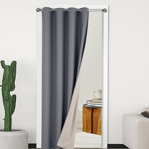 누빔 바람막이 커튼 패딩 방한 커튼 단열 중문 겨울 복도