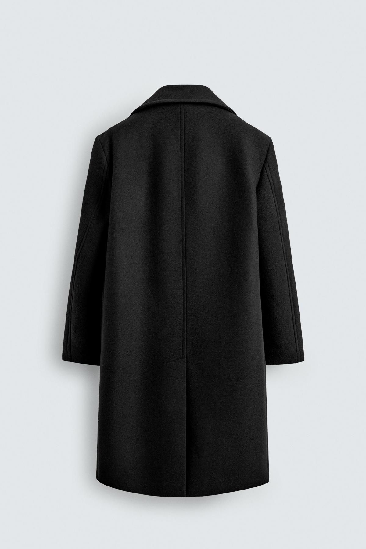 자라 클래식 더블브레스트 울 더블코트 6798/041 BLACK 이미지 8