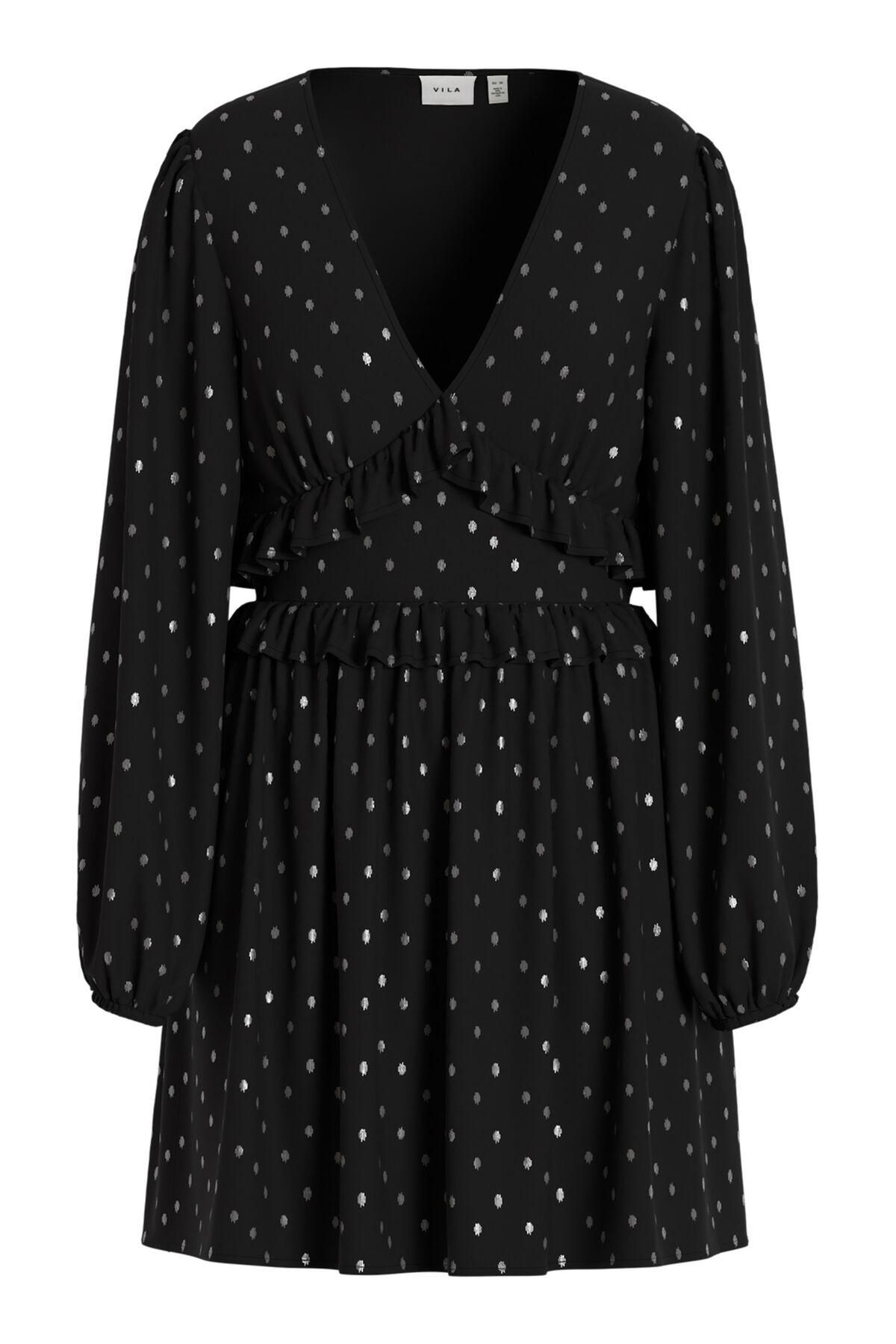 빌라 쉬폰 루렉스 미니 원피스 6442241 NEGRO - 메인 이미지