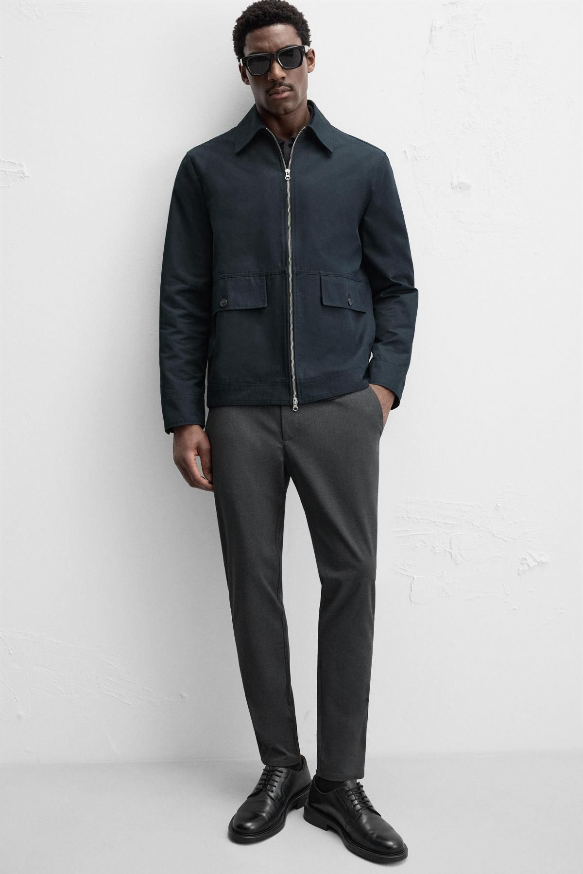 자라 슬림핏 컴포트 팬츠 6861/441 ANTHRACITE GREY - 상세 이미지 5