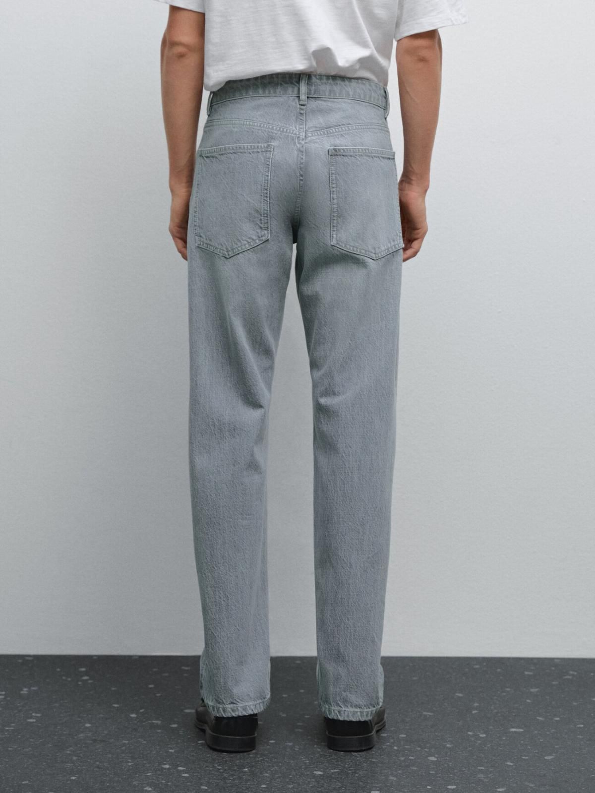 마시모두띠 라이트그레이 와이드핏 RELAXEDFIT 데님 청바지 0062/064 GREY MARL - 상세 이미지 3