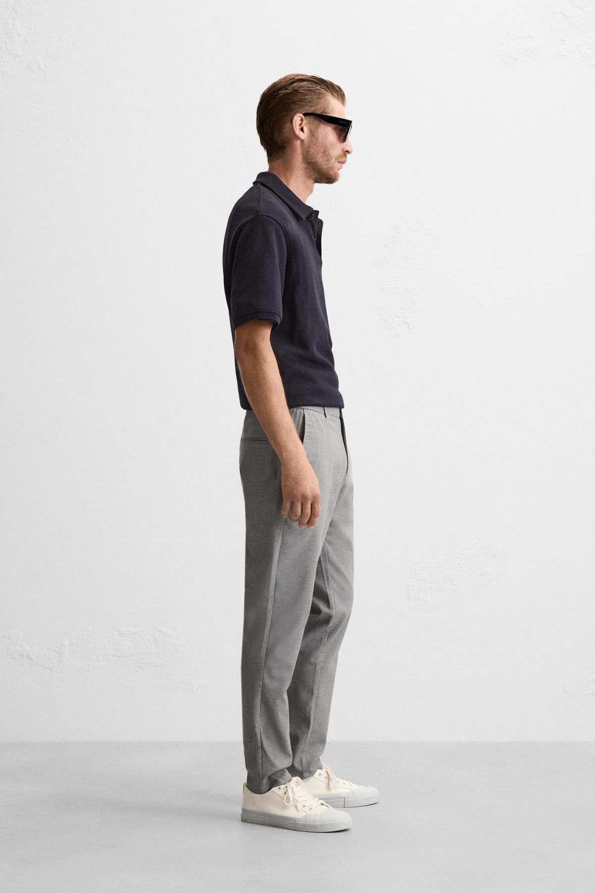 자라 슬림핏 컴포트 팬츠 6861/441 GREY - 상세 이미지 4
