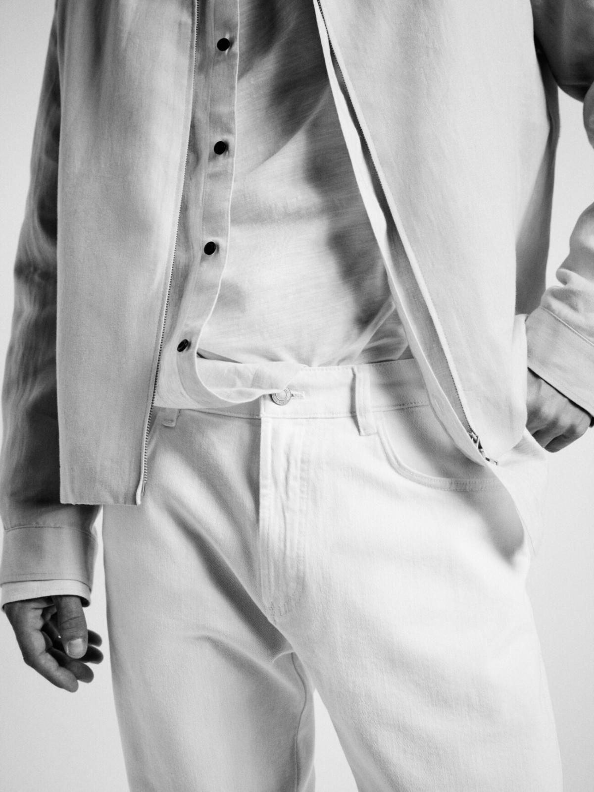 마시모두띠 화이트 SLIM 핏 데님 슬림핏 청바지 0084/085 WHITE - 상세 이미지 4