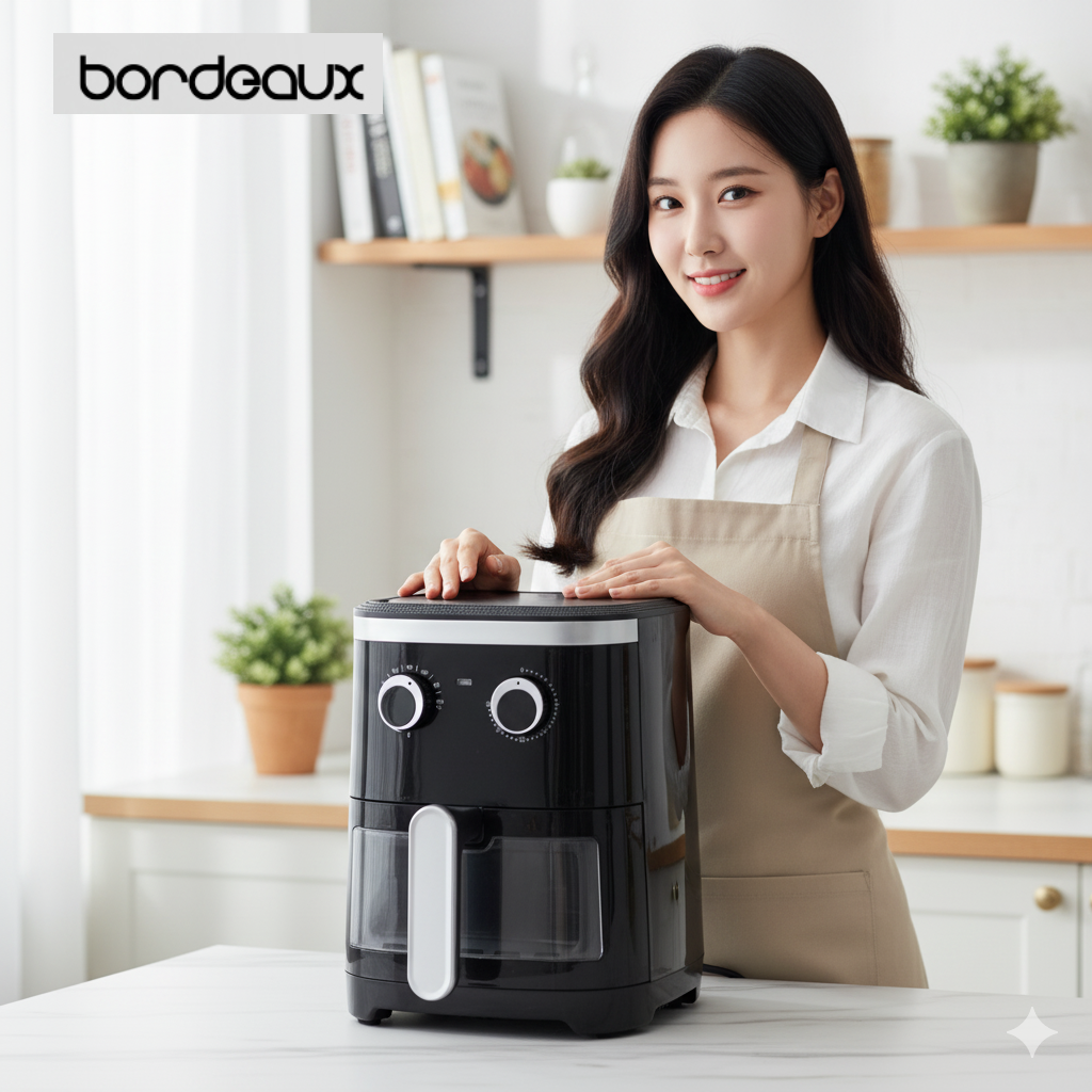 투명 바스켓 에어프라이어 바스켓형 에어후라이기 미니 에어프라이기 4리터