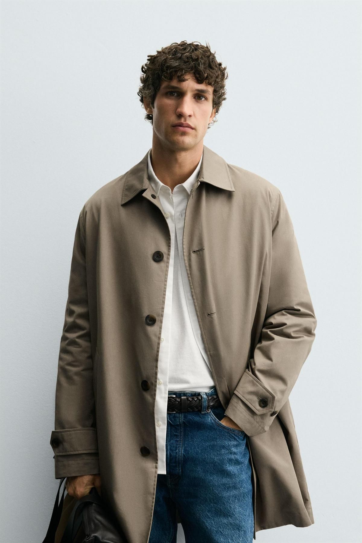 자라 탈착식 안감 오버핏 트렌치코트 5854/420 BEIGE - 상세 이미지 3