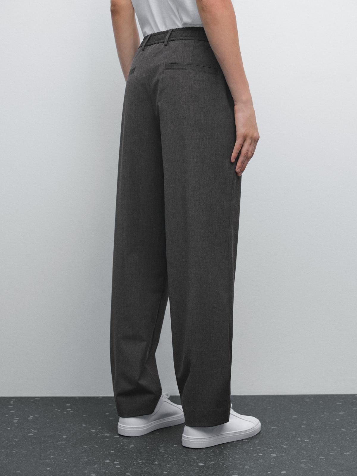 마시모두띠 와이드 울 블렌드 테크니컬 슬랙스 팬츠 0089/278 GREY 이미지 6