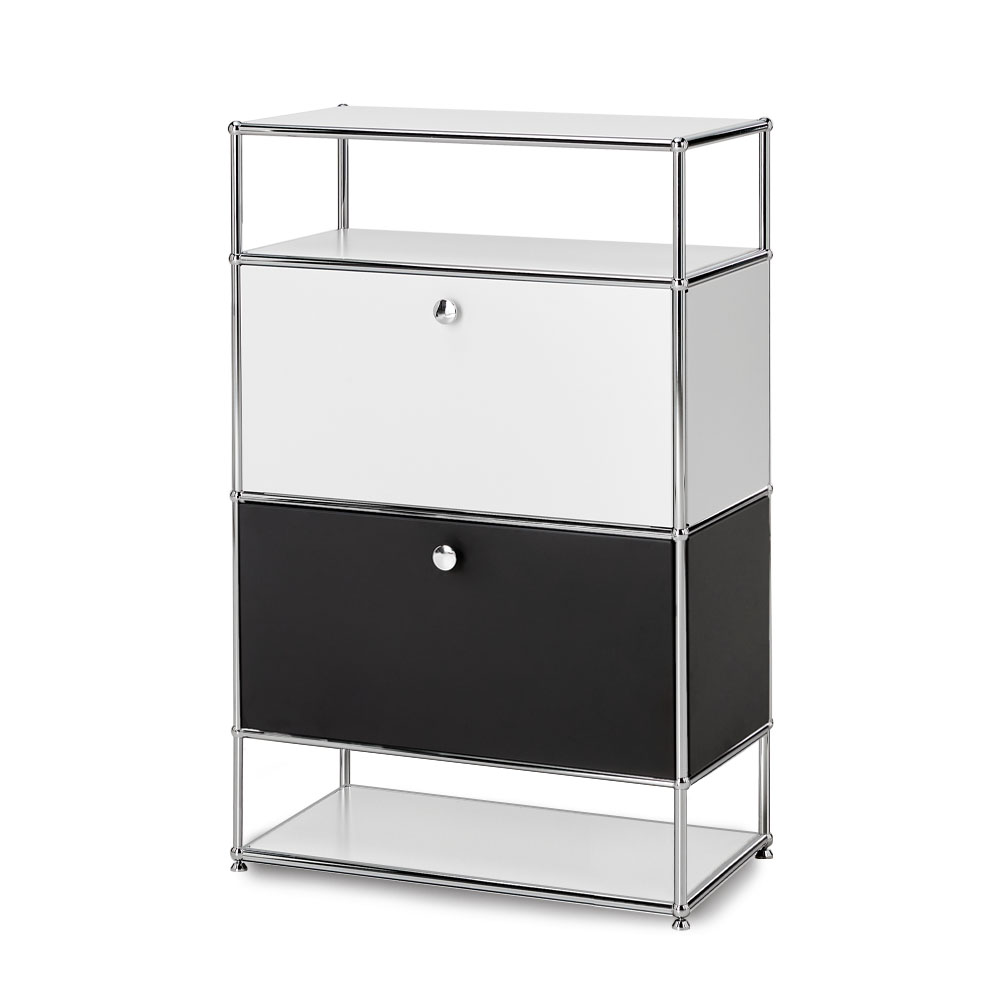 이가페 미드센츄리 모듈거실장 모노 1x4 더블플로어 수납장 콤비