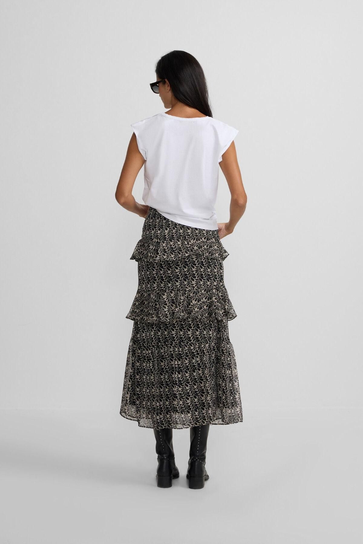 실본 플라워 프린트 러플 롱 스커트 5722728 MULTICOLOR - 상세 이미지 3