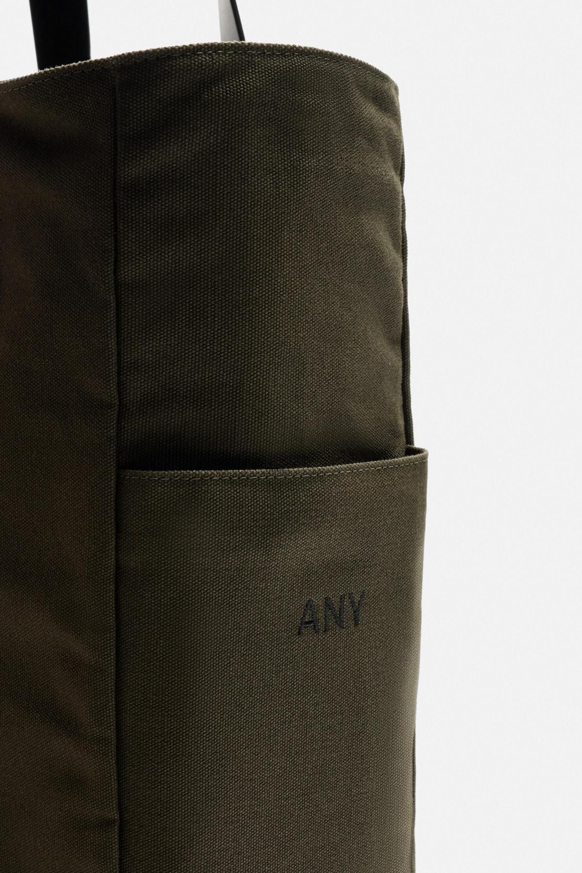 자라 테크니컬 캔버스 레더 숄더 토트백 3124/520 KHAKI GREEN - 상세 이미지 3