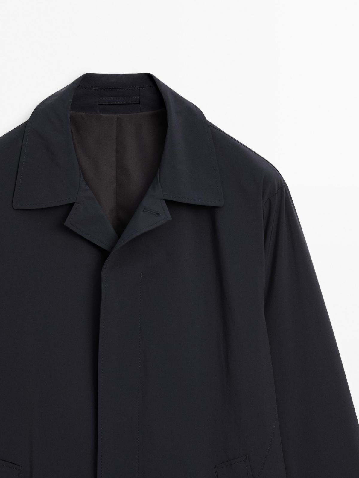마시모두띠 라이트웨이트 히든버튼 트렌치코트 3539/528 NAVY BLUE - 상세 이미지 5