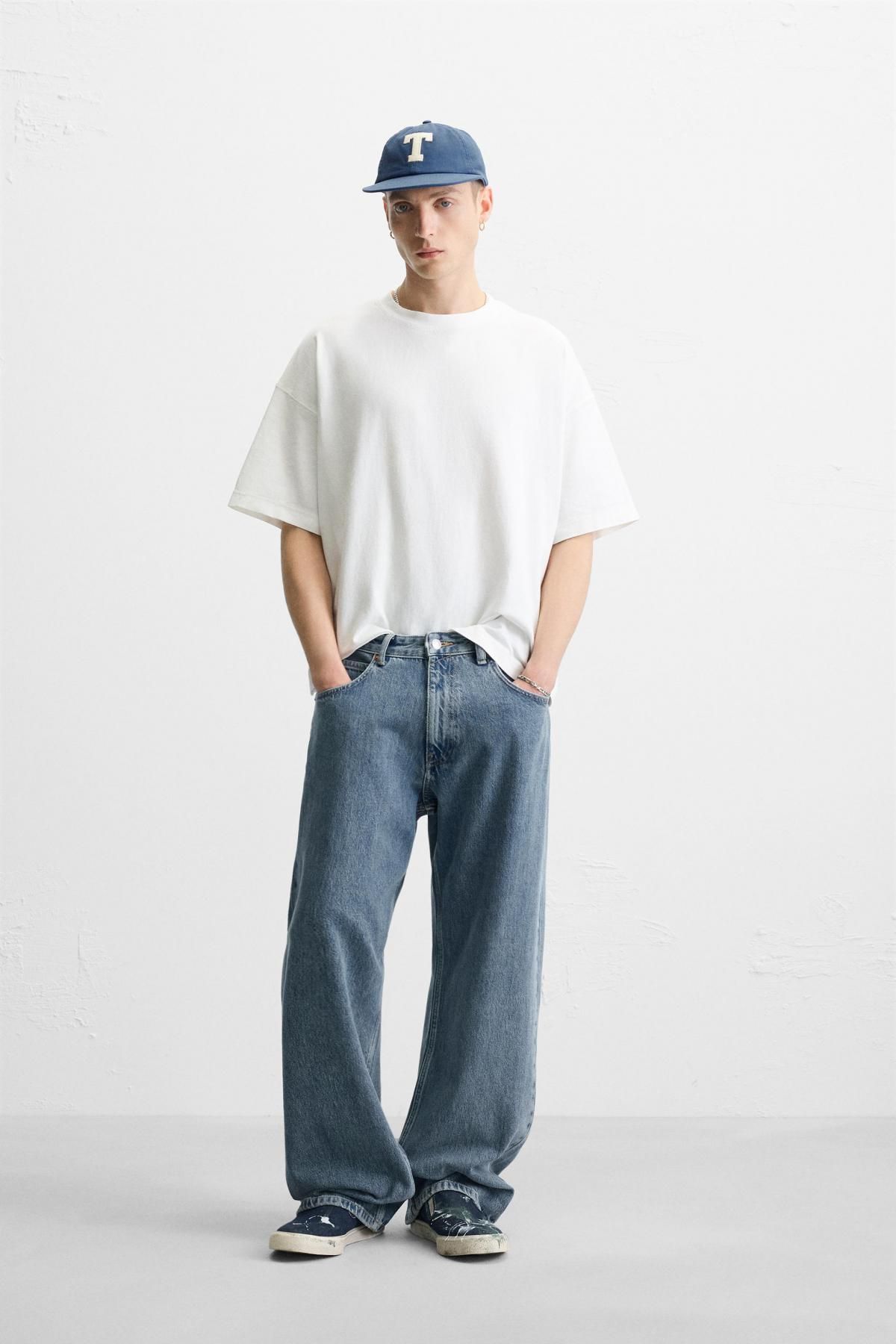 자라 베이직 박시핏 티셔츠 6462/400 OYSTER-WHITE - 상세 이미지 2