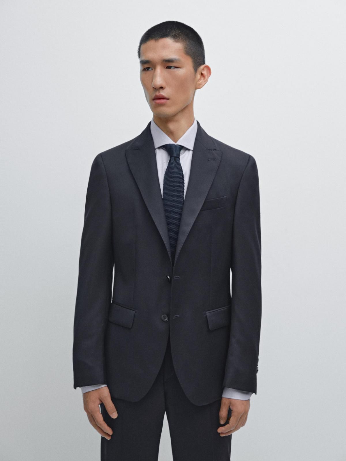 마시모두띠 100 울 클래식 블레이저 2051/635 NAVY BLUE - 상세 이미지 3