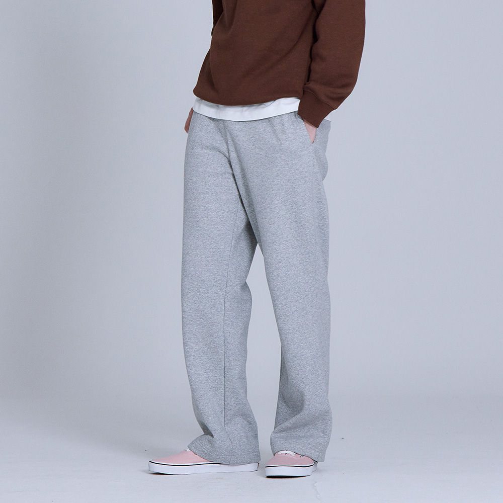 베이직하우스 공용 플리스프렌치테리 스트레이트핏 스웻 팬츠 - 상품 이미지