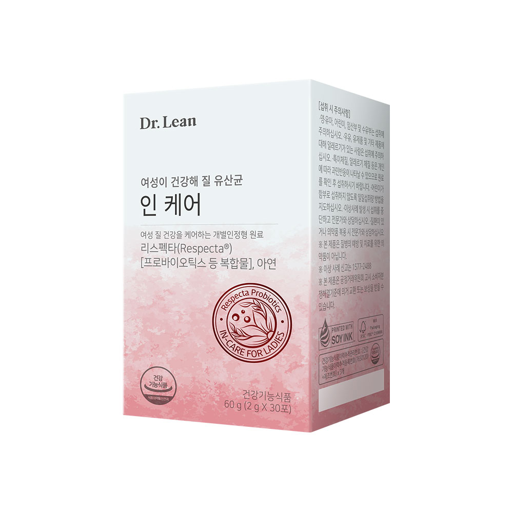 [2개월] 닥터린 인케어 리스펙타 프로바이오틱스 질 건강 기능성 유산균 30포, 2개 - 상세 이미지 3