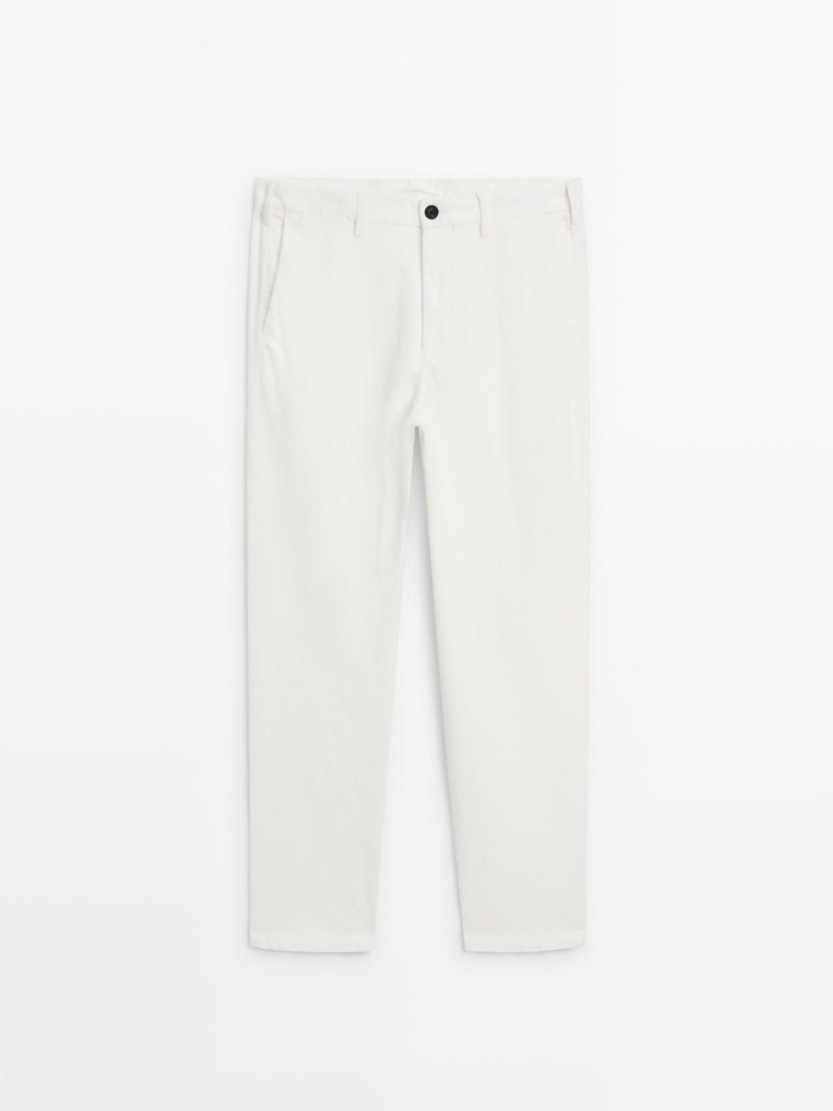 마시모두띠 코듀로이 슬림핏 웨이스트팬츠 남성 0028/011 OFF WHITE - 상세 이미지 5
