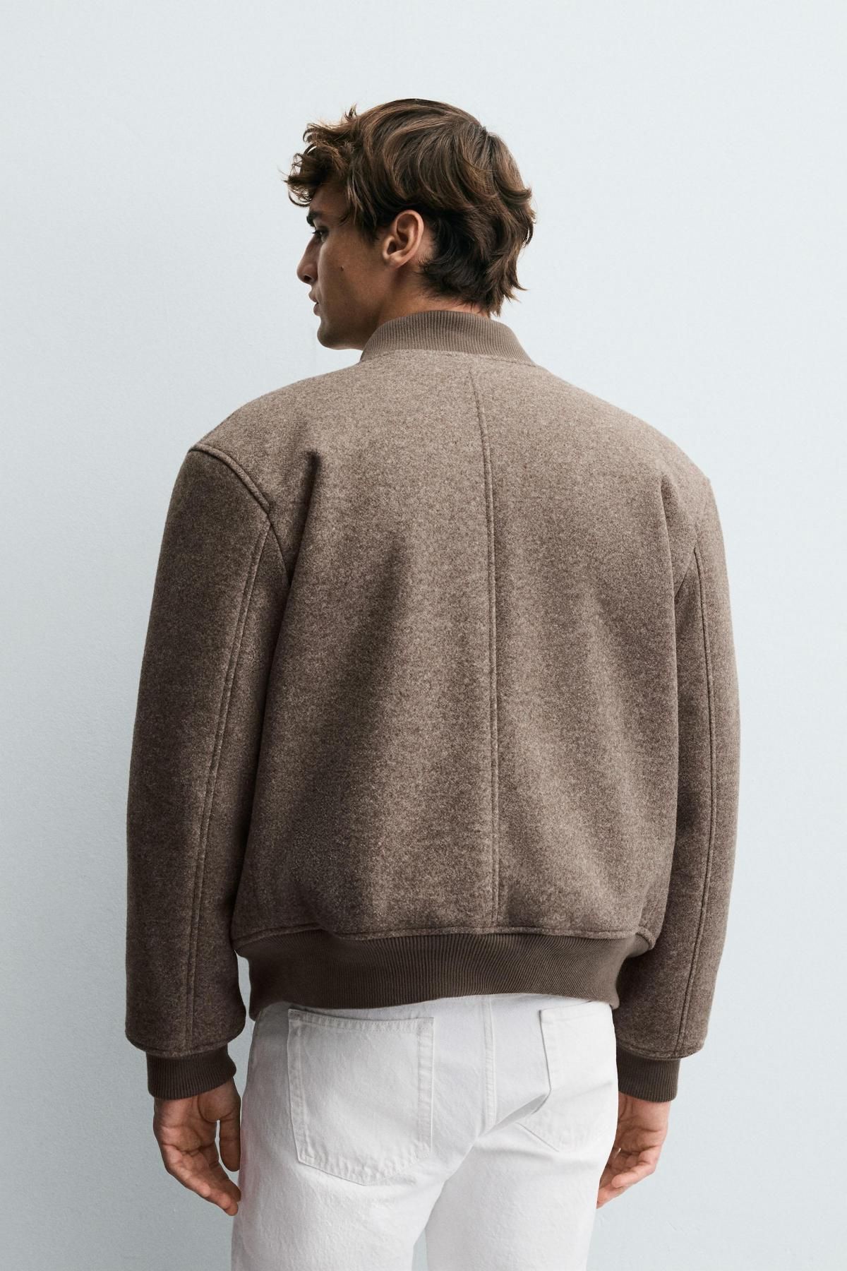 자라 테크니컬 퍼 안감 블루종 봄버 재킷 5070/321 BEIGE - 상세 이미지 4