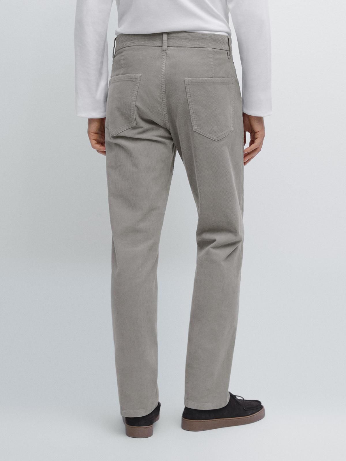 마시모두띠 슬림핏 코듀로이 데님 팬츠 0350/102 PEARL GREY - 상세 이미지 3