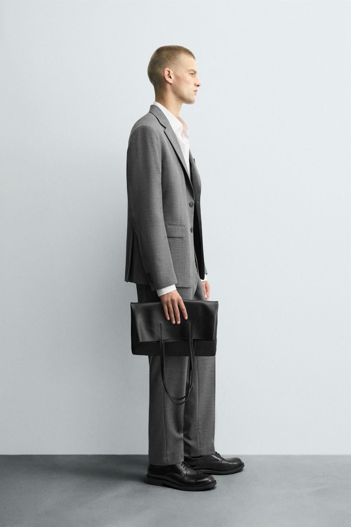 자라 클래식 체크 테일러드 수트 블레이저 5746/433 GREY MARL - 상세 이미지 5