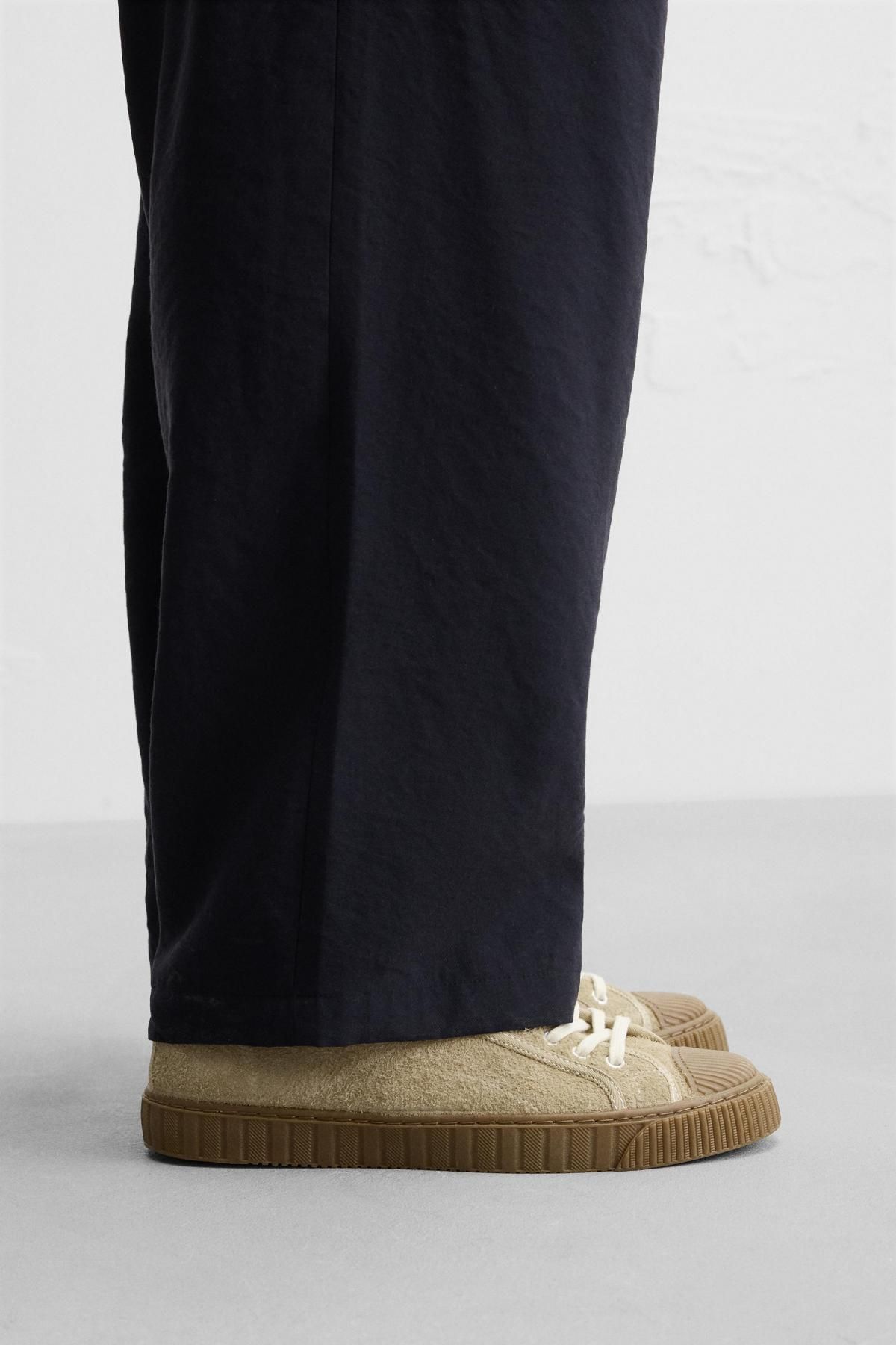 자라 스플릿 스웨이드 베이직 스니커즈 2260/520 SAND/BROWN - 상세 이미지 2