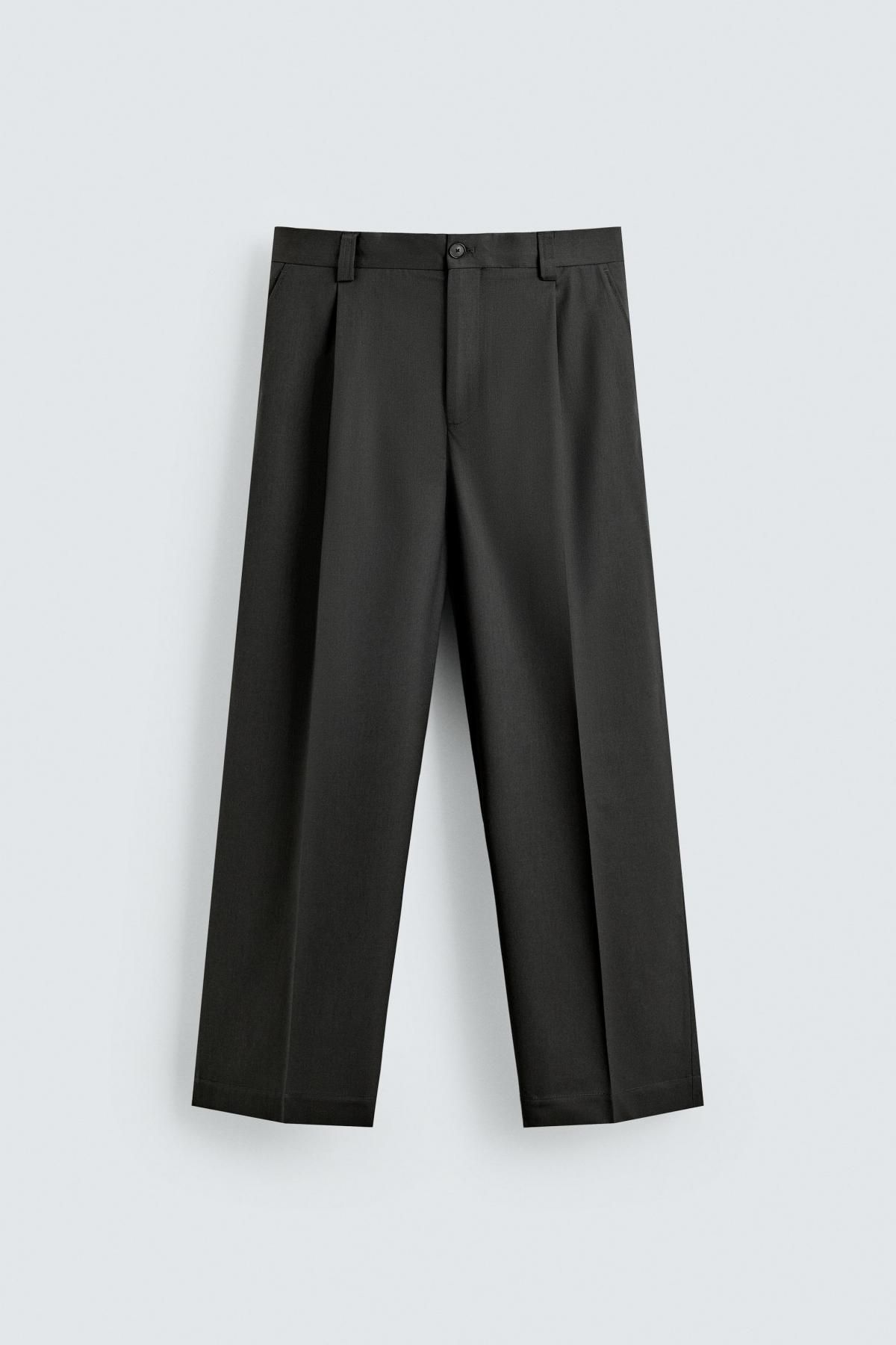 자라 울 블렌드 레귤러핏 정장 팬츠 6790/819 DARK GREY - 상세 이미지 5