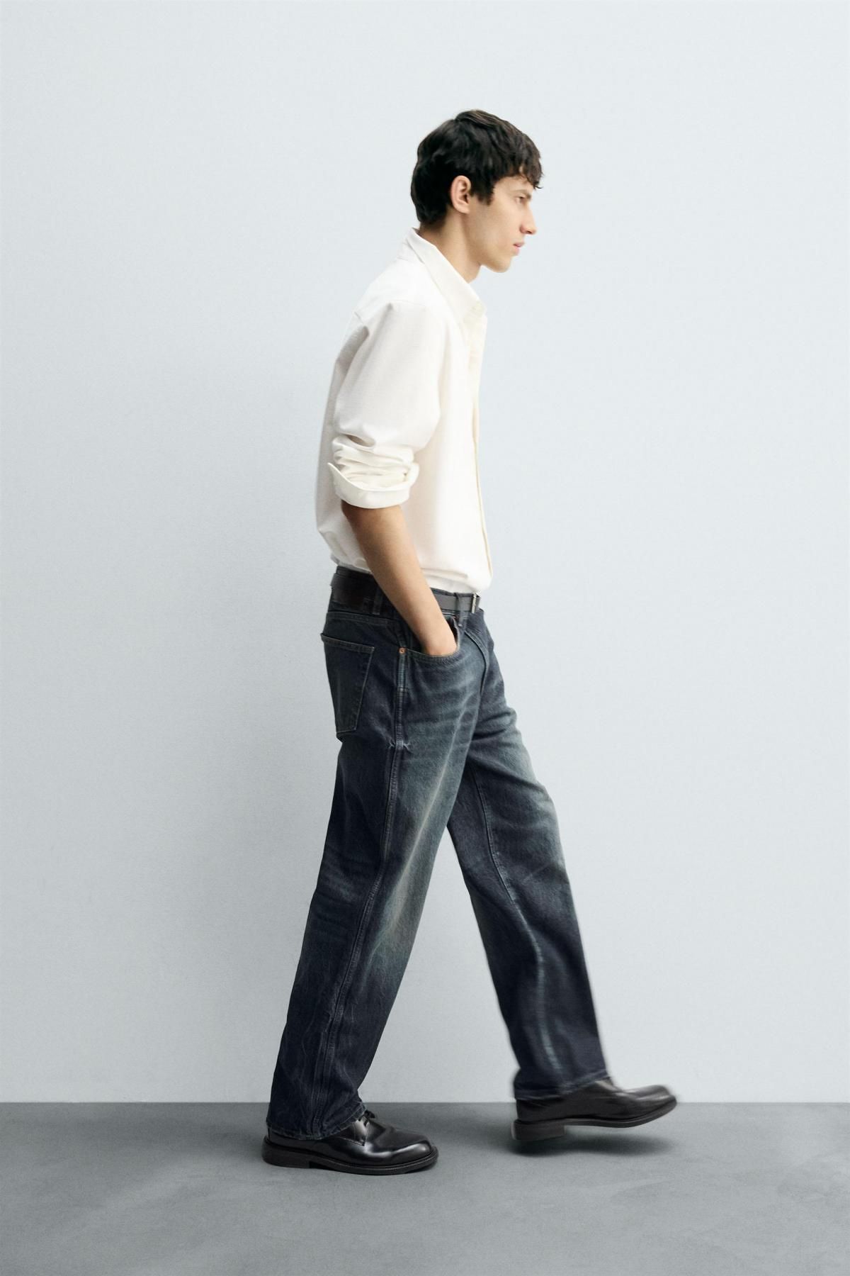 자라 릴랙스드 스트레이트핏 데님 청바지 3991/377 BLUE 이미지 6