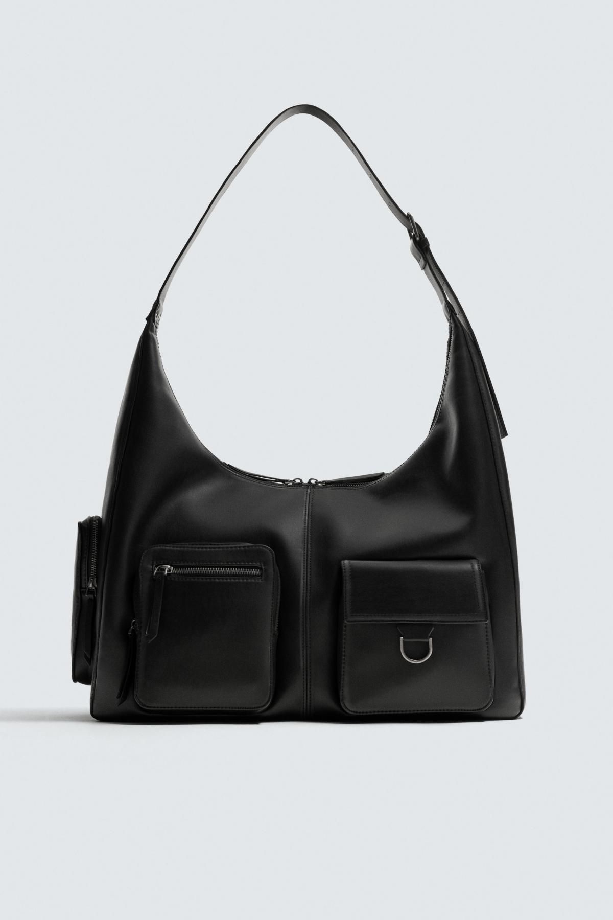 자라 테크니컬 멀티포켓 블랙 숄더백 3170/620 BLACK - 메인 이미지