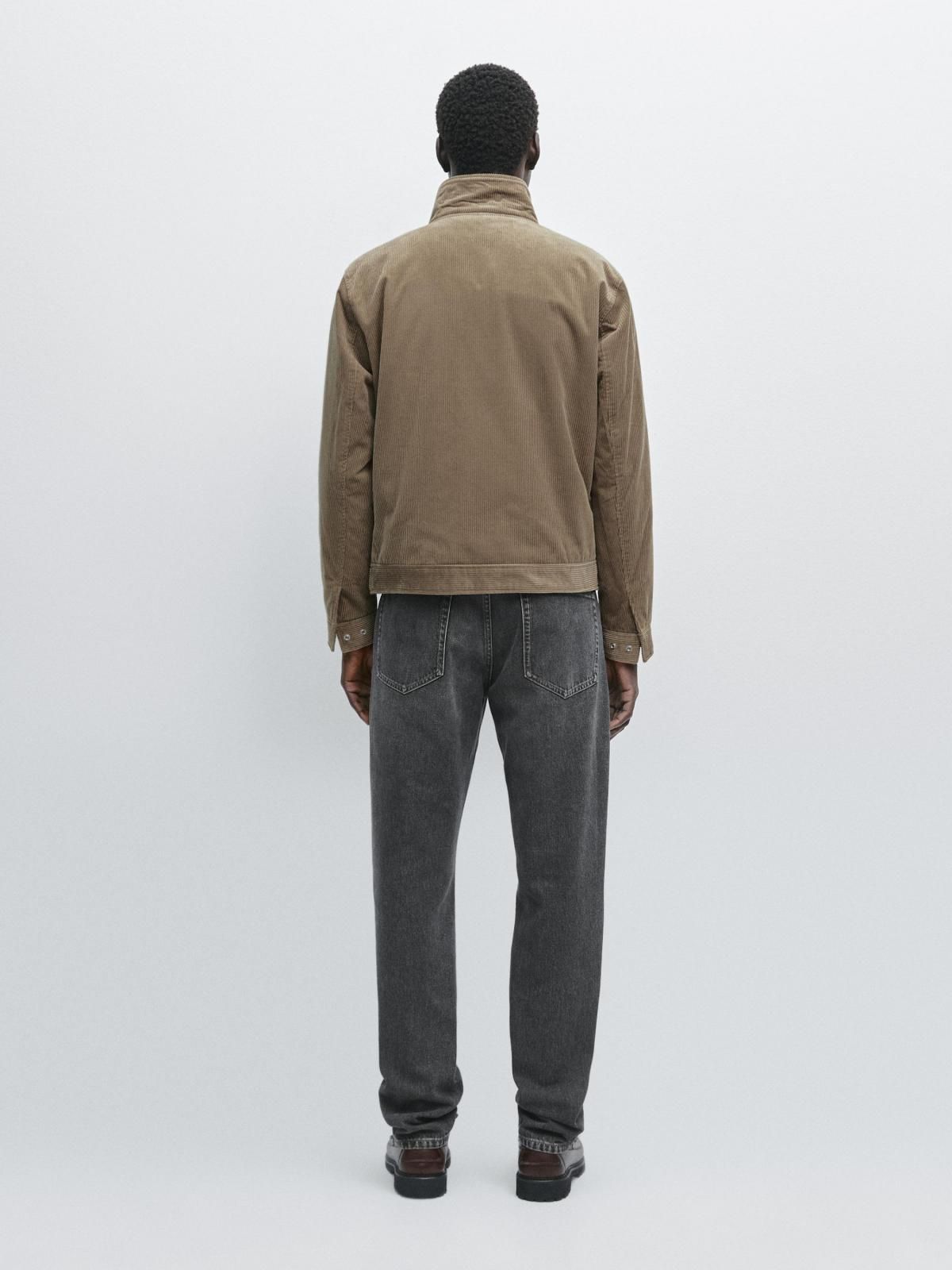 마시모두띠 코듀로이 하이넥 집업 재킷 3127/418 BEIGE - 상세 이미지 4