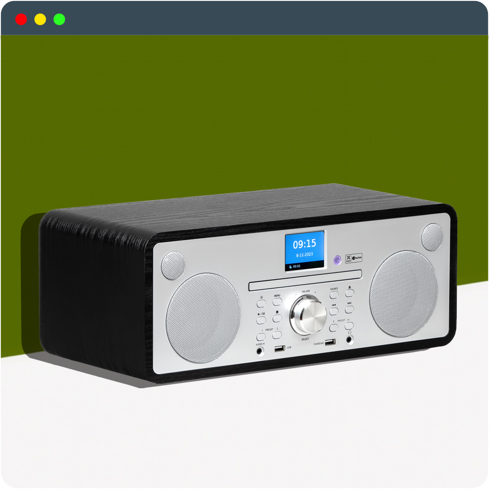아남 제이브 XE 올인원 CD 플레이어 블루투스 30W 스피커 - 상품 이미지