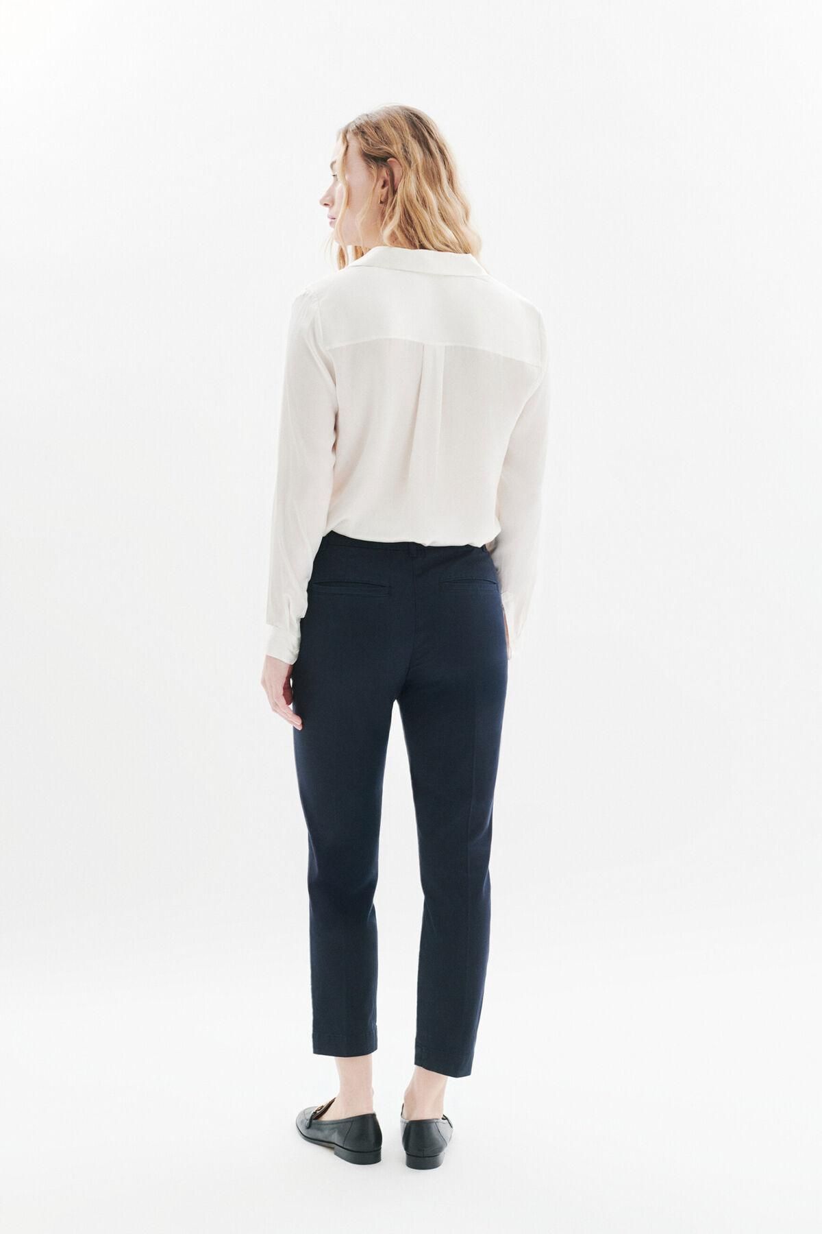 카롤 슬림핏 버튼 디테일 치노 팬츠 3722202 AZUL MARINO - 상세 이미지 4