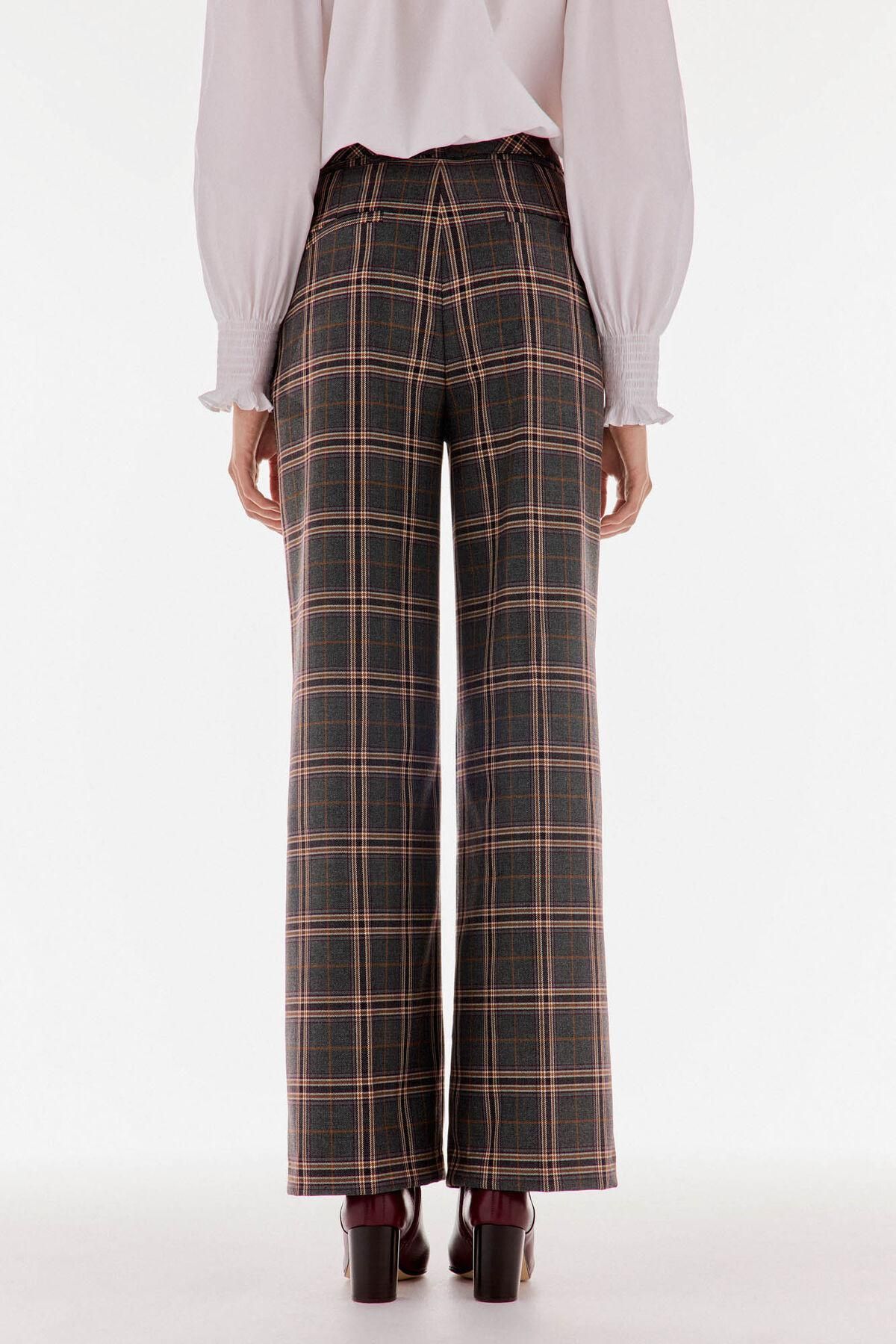 티에프피 체크 스트레이트핏 슬랙스 팬츠 0832515 GRIS - 상세 이미지 3