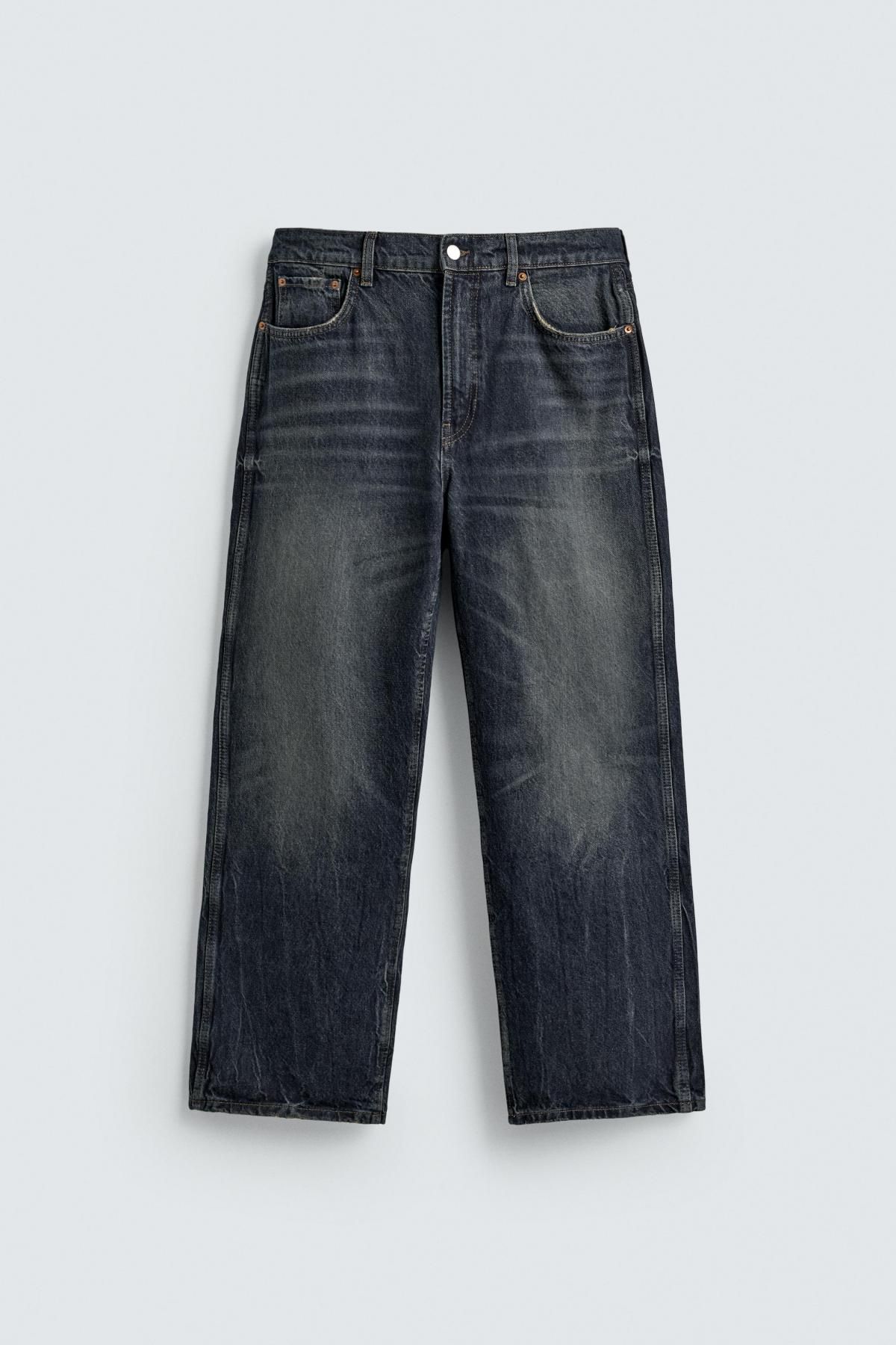 자라 릴랙스드 스트레이트핏 데님 청바지 3991/377 BLUE 이미지 7