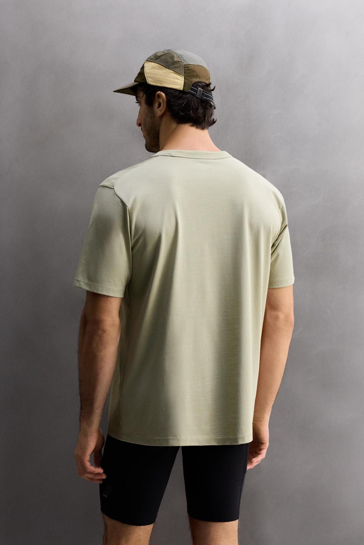 자라 테크니컬 릴랙스핏 반팔 트레이닝 티셔츠 4274/400 GREY GREEN - 상세 이미지 4