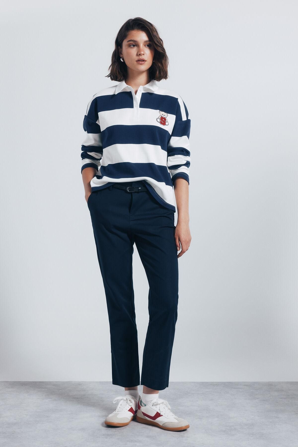 스프링필드 스트레이트핏 테크니컬 치노 팬츠 6832065 AZUL - 상세 이미지 2