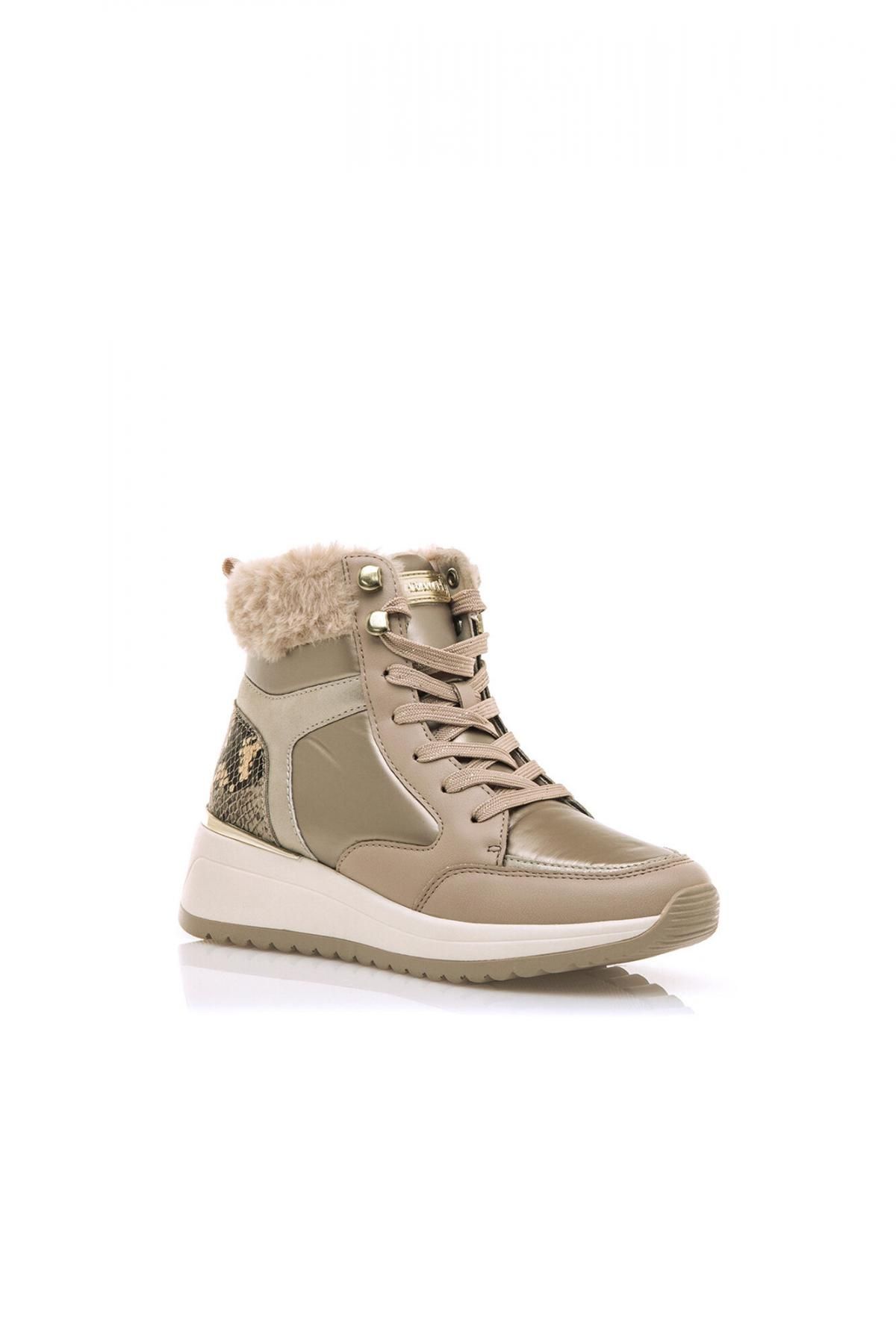 마리아마레 애니멀 프린트 퍼 하이탑 스니커즈 3892144 BEIGE - 상세 이미지 2