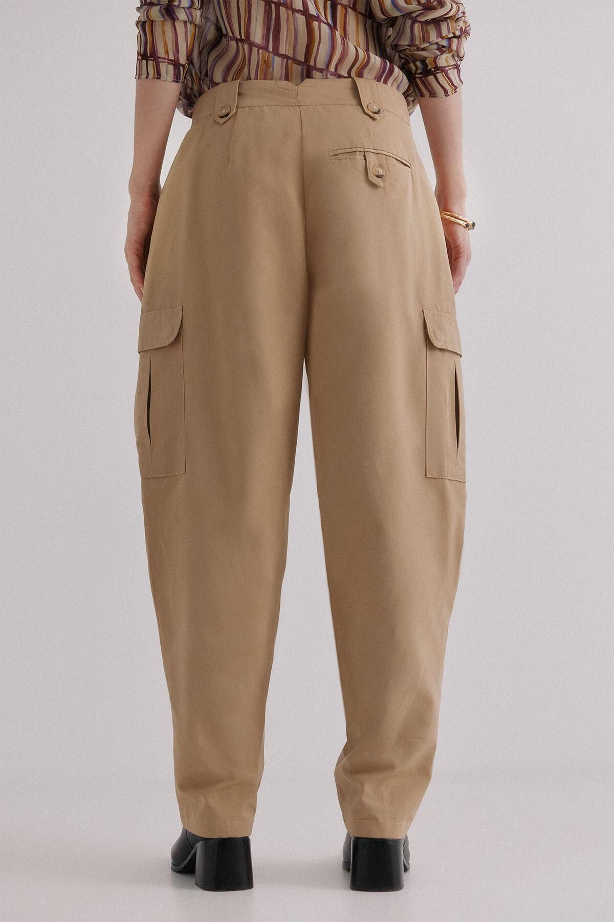 호스 인트로피아 테크니컬 카고 와이드 팬츠 6542818 MARFIL - 상세 이미지 4