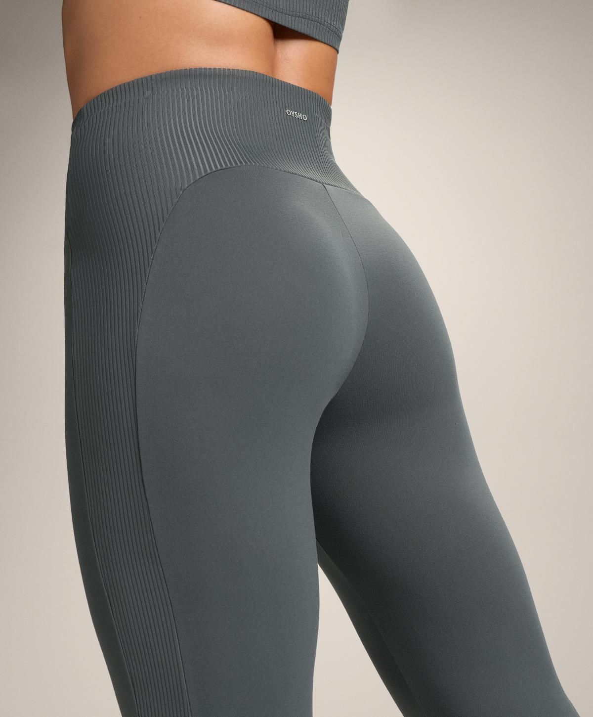 오이쇼 테크니컬 하이웨이스트 립 플레어 팬츠 1925/332 ANTHRACITEGREY - 상세 이미지 3