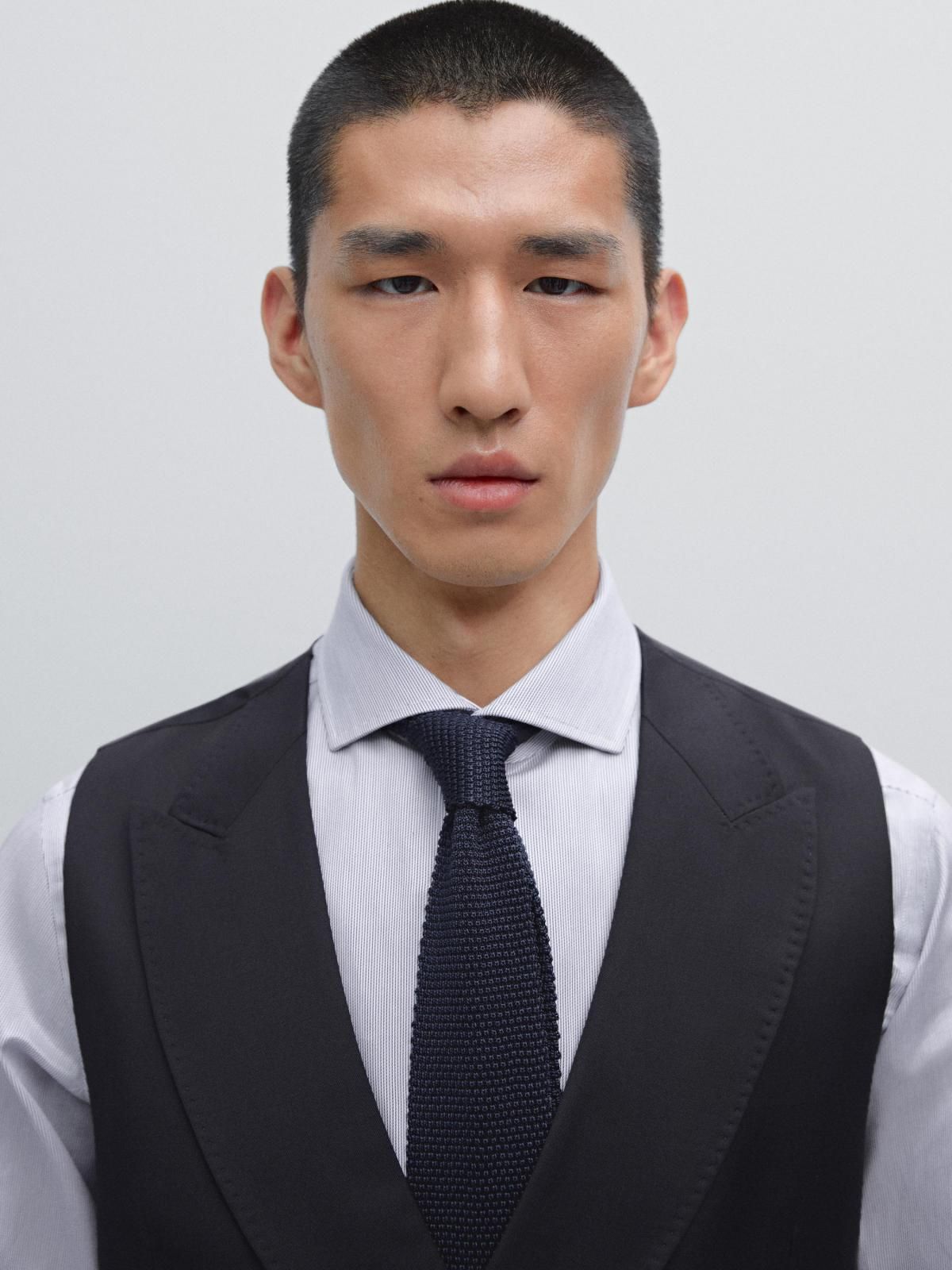 마시모두띠 테크니컬 클래식 울 베스트 2710/635 NAVY BLUE - 상세 이미지 4