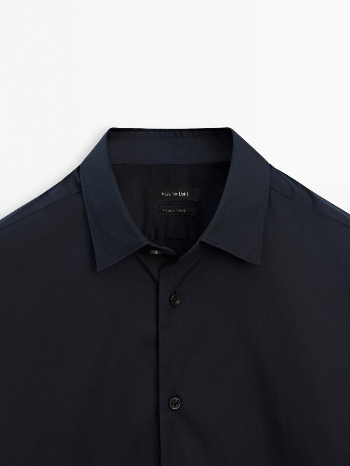 마시모두띠 슬림핏 스트레치 셔츠 0104/664 NAVY BLUE - 상세 이미지 2
