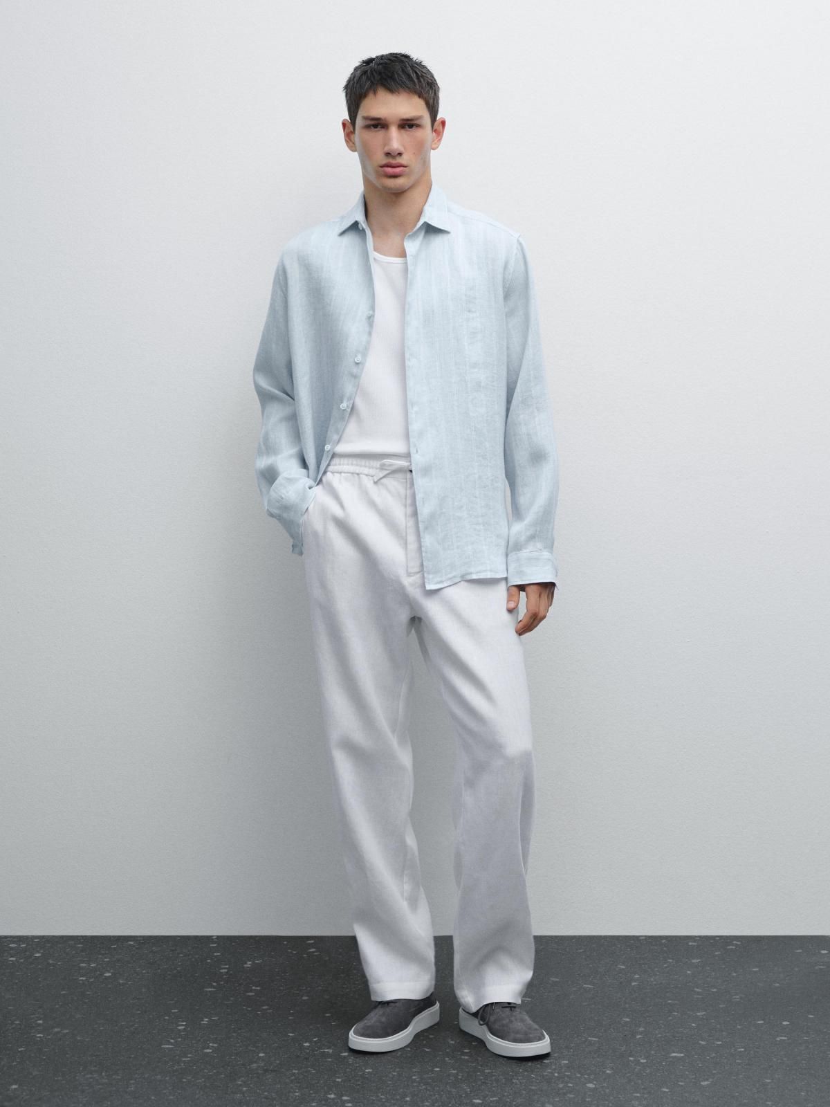 마시모두띠 린넨 와이드 조거 팬츠 0012/011 WHITE - 상세 이미지 2