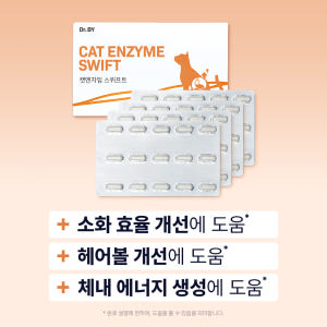 닥터바이 캣엔자임 스위프트 고양이 소화 효소 췌장영양제 구토 케어 60캡... 솔직 후기 | 실제 사용자 리뷰 총정리 - 상품 이미지 2