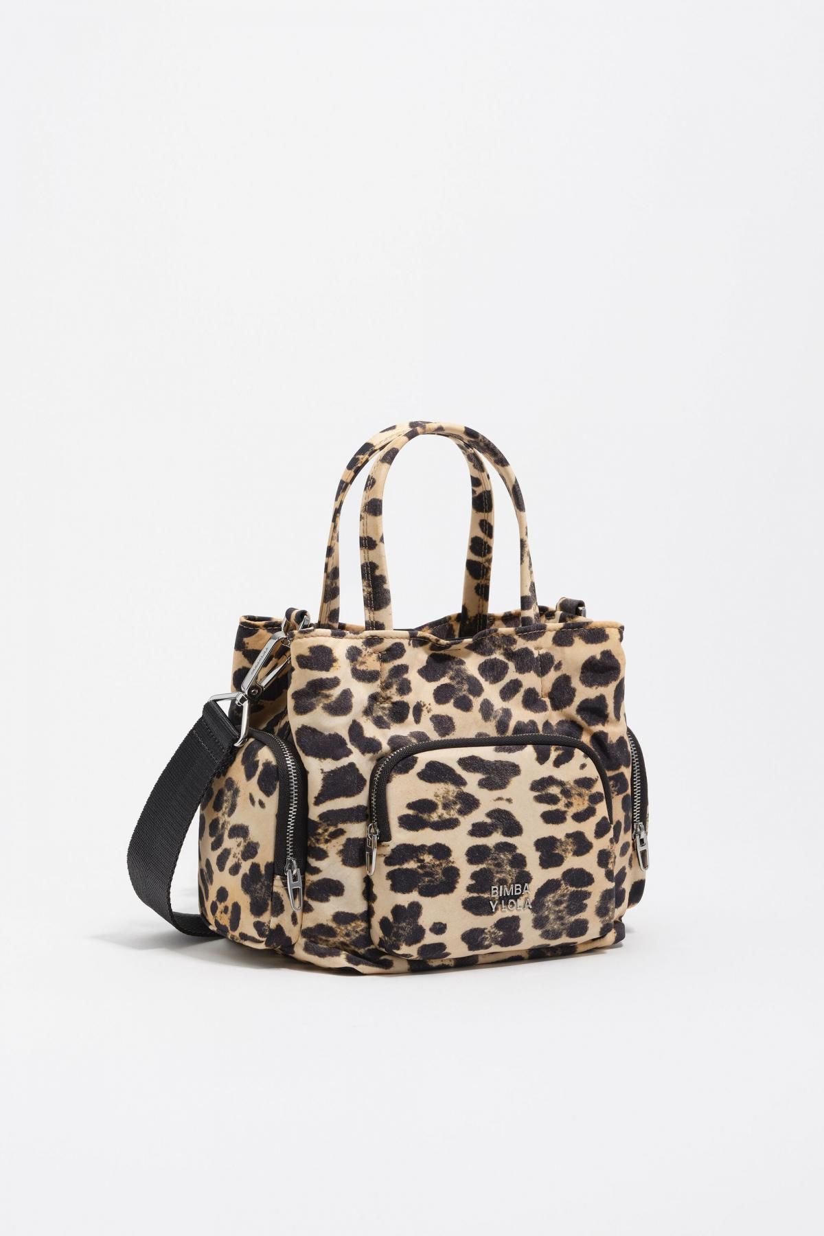 빔바이롤라 레오파드 패턴 나일론 소프트 포켓 크로스백 252BBKJ5P.10351 LEOPARD NATURAL - 메인 이미지