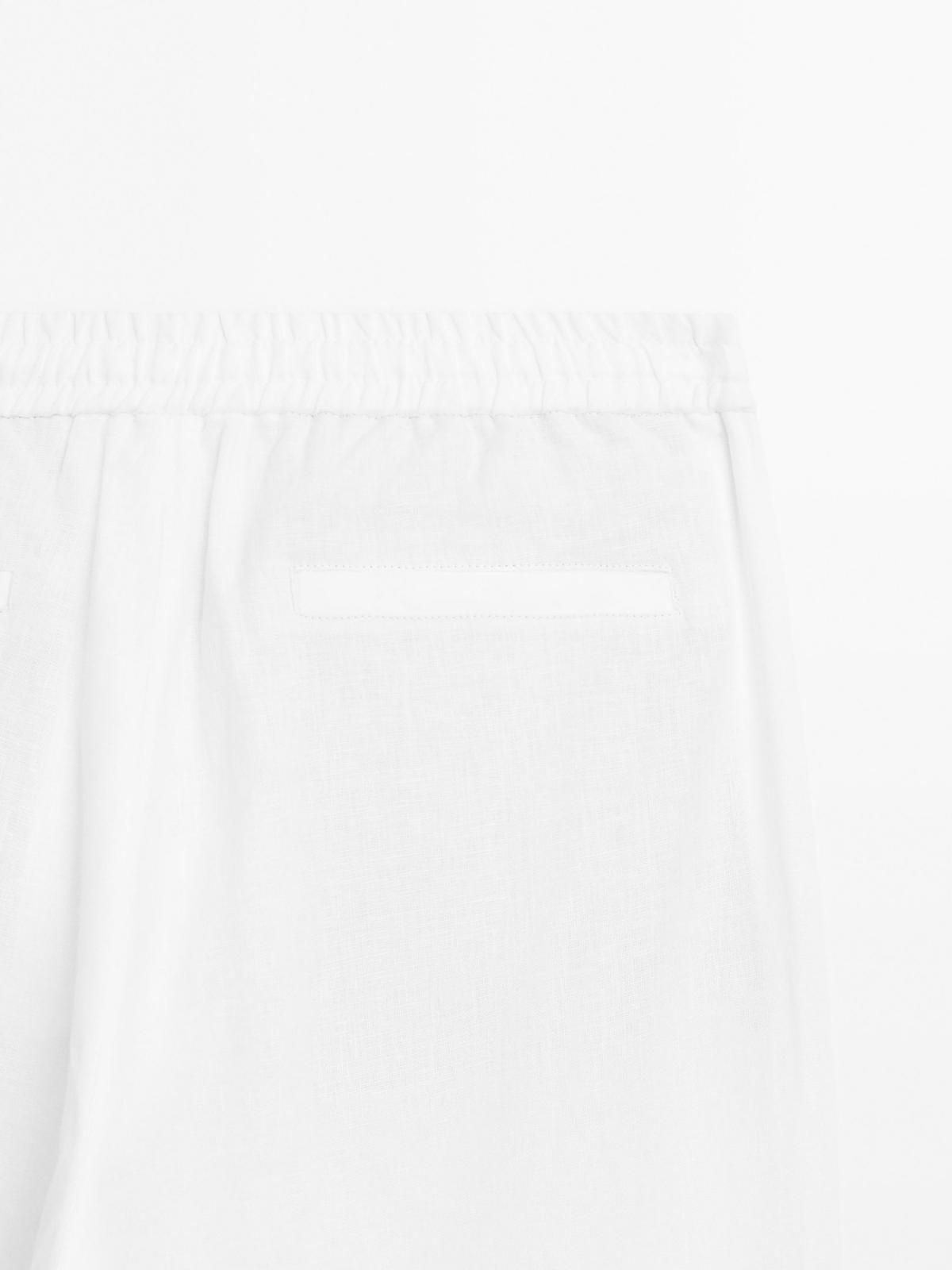 마시모두띠 린넨 와이드 조거 팬츠 0012/011 WHITE - 상세 이미지 5